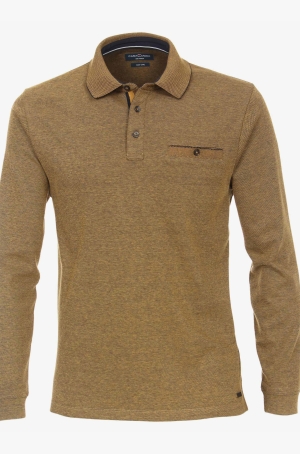 Casamoda férfi ingpulóver, galléros, hosszúujjú