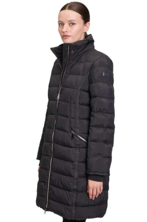 Betty Barclay női kabát, steppelt, kapucnis, cipzáros zseb