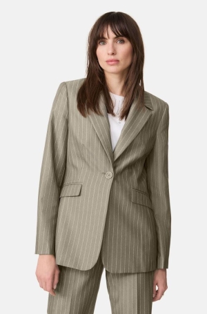 Taifun női blézer, karcsúsított, zsebpatnis, 1 gombos