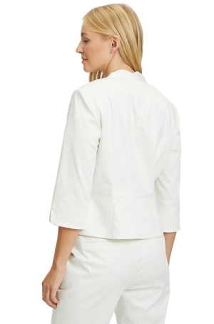 Betty Barclay női zakó, 3/4-es ujjú, gallérnélküli, hullámos rever