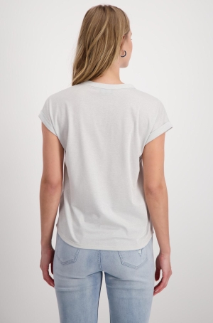 Monari női felső, lurex, spicces, ujjatlan, mellzsebes