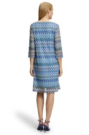 Betty Barclay női ruha, kereknyakú, 3/4-es ujjú