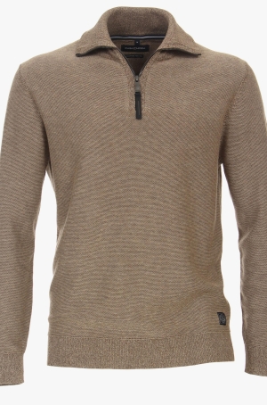 Casamoda férfi pulóver, cipzáros galléros