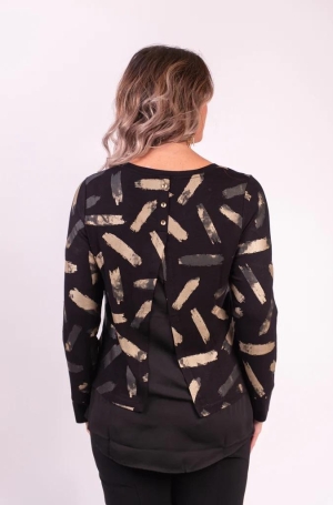 Dolcezza női tunika, kereknyakú, alul muszlinbetétes