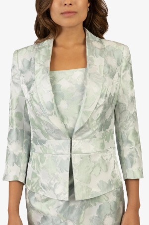 Apart női kabátka, derékban szabott, 3/4-es ujjú, sálgalléros