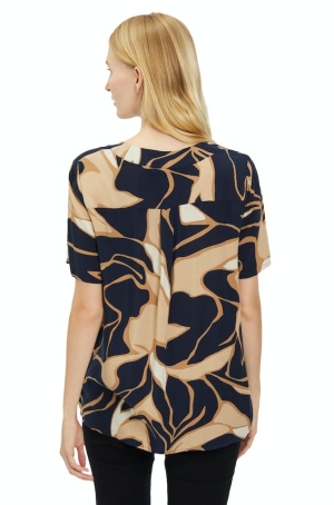 Betty Barclay női felső, rövidujjú, V-nyakú