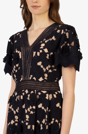 Apart női ruha csipke,rövidujjú,