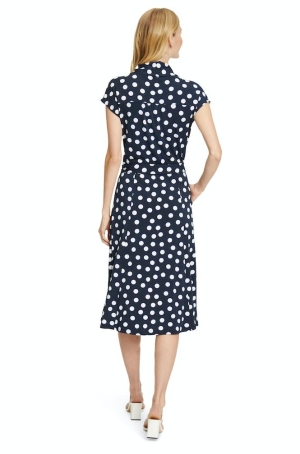 Betty Barclay női ruha, ujjatlan, megkötős, átlapolt