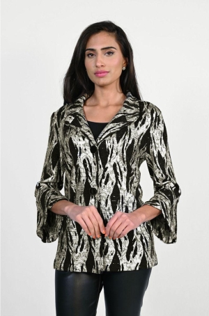 Frank Lyman női kabátka, A-vonalú, állónyakú, gombos