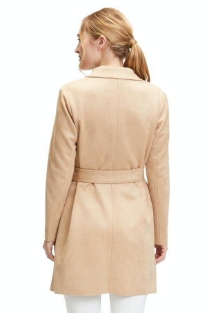 Betty Barclay női kabát, velúr, öves, rátett zsebes