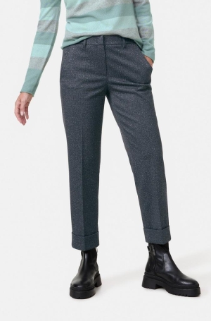 Gerry Weber női nadrág, svédzsebes, gumisderekú, hajtókás