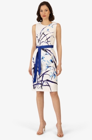 Apart női ruha, hátul sliccelt, pamut-szatén, elasztikus