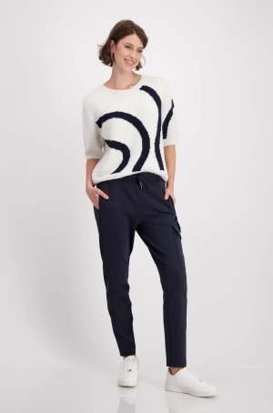 Monari női nadrág szabadidő,oldalt zsebes,sávoly