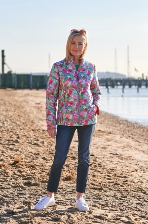 Frandsen női dzseki fregoli,rövid,toll