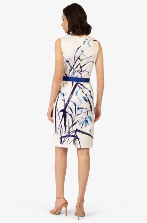 Apart női ruha, hátul sliccelt, pamut-szatén, elasztikus