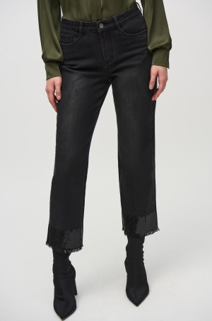 Joseph Ribkoff női nadrág farmer,szárán flitteres