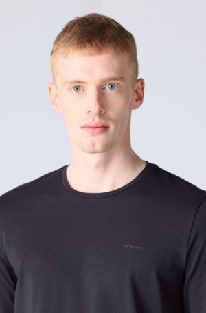 Pierre Cardin férfi póló hosszúujjú,kereknyakú