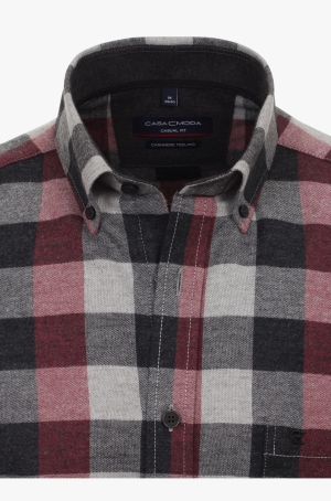 Casamoda férfi ing, casual fit, hosszúujjú,flanel