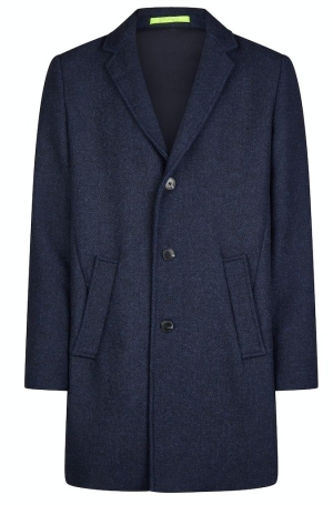 Calamar férfi kabát szövet, halszálkás