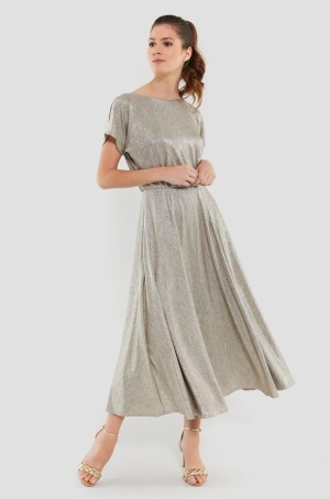 Swing női ruha hosszú,loknis,zsebes