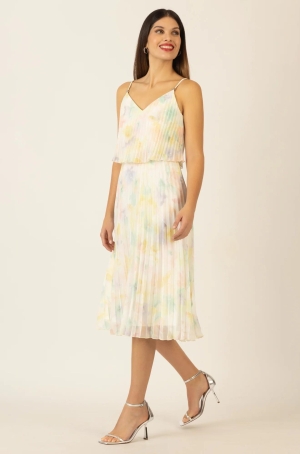 Apart női ruha, spagettipántos, plisszé, rövid