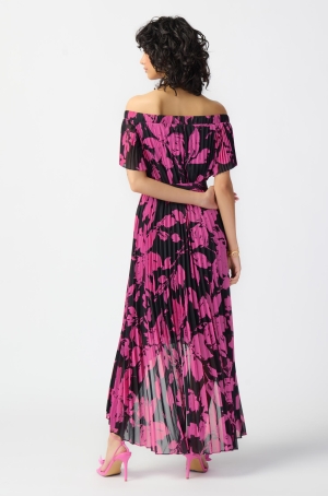 Joseph Ribkoff női ruha hosszú,plisszírozott,gumis nyakú,lepkeujjú,elején rövidebb