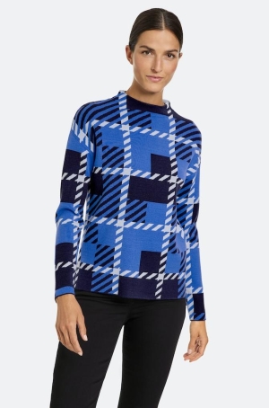 Gerry Weber női pulóver, tubusnyakú, egyenes, hátul hosszabb