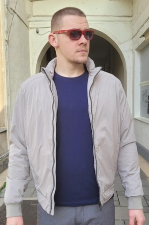 Pierre Cardin férfi dzseki, autós, bélelt