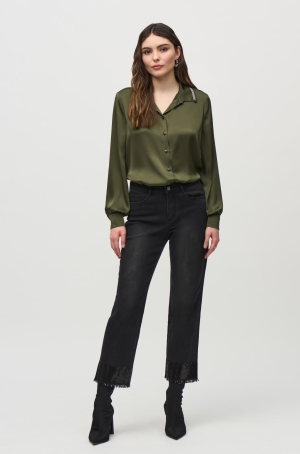 Joseph Ribkoff női nadrág farmer,szárán flitteres