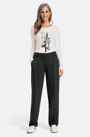 Gerry Weber női nadrág, svédzsebes, széles egyenes szár