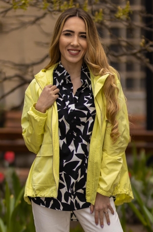 Rofa női dzseki kapucnis,hátul holos,bő fazon