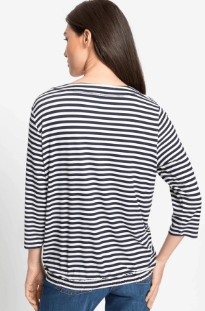 Olsen női felső 3/4-es ujjú,gumisaljú,kereknyakú