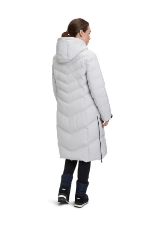 Betty Barclay női kabát, toll, hosszú, steppelt, oldalt cipzáros, kapucnis