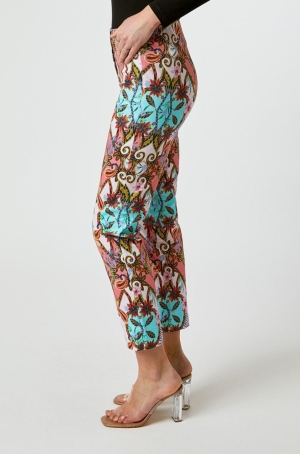 Robell női nadrág capry,szárán sliccelt