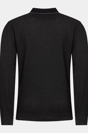 Pierre Cardin férfi ingpulóver, cipzáros-galléros, hosszúujjú