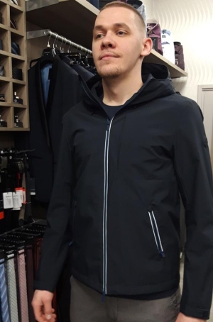 Pierre Cardin férfi dzseki, vízlepergető, kapucnis