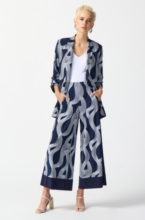 Joseph Ribkoff női blézer,hosszított.felcsatolós ujjú,béleletlen