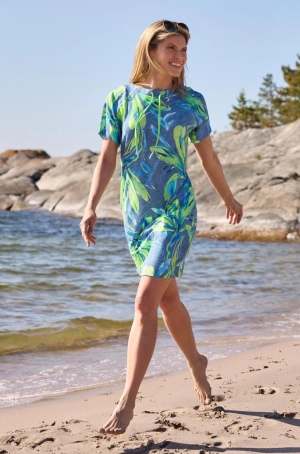 hajo női ruha, csónaknyakú, zsebes