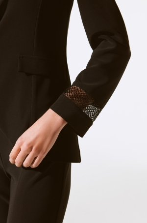 Joseph Ribkoff női blézer 1 gombos,fazonos,ujján köves-hálós