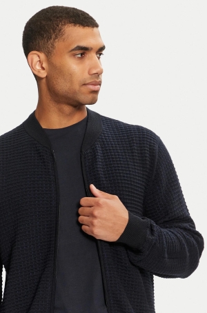 Pierre Cardin férfi kardigán, cipzáros, állógalléros