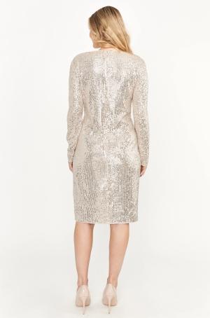 Frank Lyman női ruha, csupaflitter, hosszúujjú, középen húzott