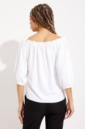 Joseph Ribkoff női blúz 3/4-es ujjú,gumis,vállra lehúzós nyakú