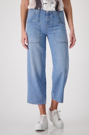 Monari női nadrág, farmer, 78, egyenes, rávarrt zsebes