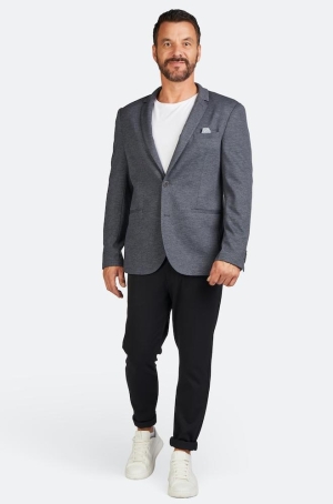 Calamar férfi zakó béleletlen,hátul duplasliccelt