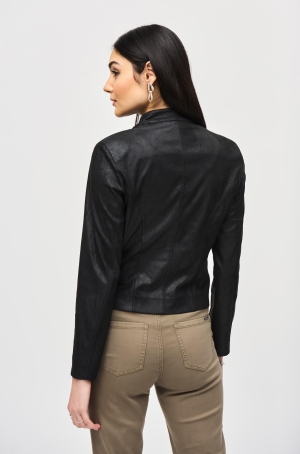 Joseph Ribkoff női kabátka elől ezüst hálós,cipzáros,állónyakú