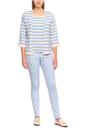 Golléhaug női kardigán, 3/4-es ujjú, zsebes, megkötős