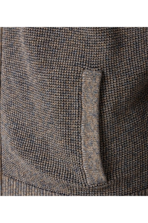 Casamoda férfi kardigán, állógalléros, cipzáros