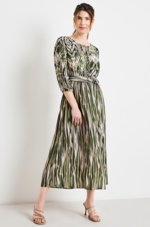 Gerry Weber női ruha 3/4-es ujjú,öves,gumisderekú