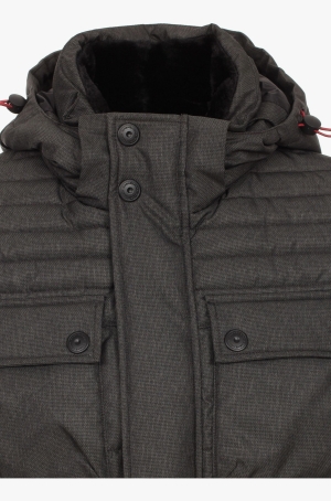 Casamoda férfi kabát, steppelt, kapucnis