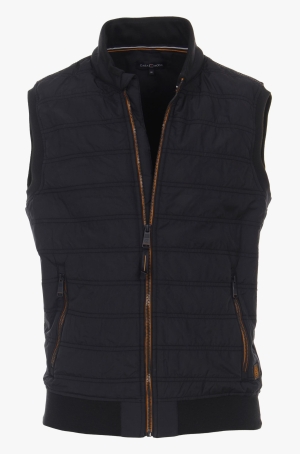 Casamoda férfi mellény, steppelt, cipzáros, állógalléros